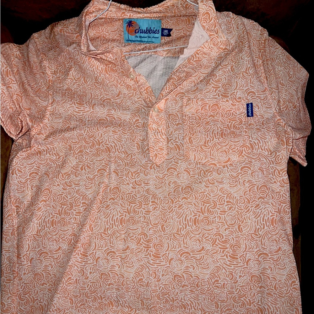 CHUBBIES Mens shirt. Short sleeve. Size Large